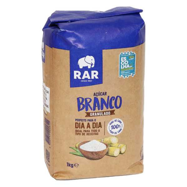 AÇUCAR RAR BRANCO PAPEL 1KG