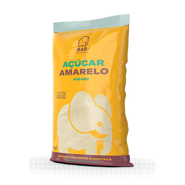 AÇUCAR RAR AMARELO PLAST.1KG