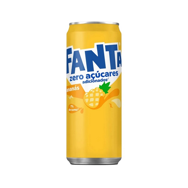 SOFTDRINK FANTA PINEAPPLE ZERO LT 33CL