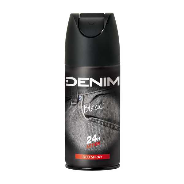 DEODORANT DENIM SPR BLACK 150ML
