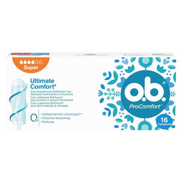 TAMPONS O.B.PROCOMFORT SUPER 16