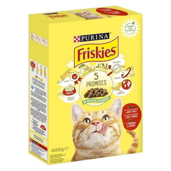 FRISKIES CAT ADULT VAC/FR/L.CT 400G