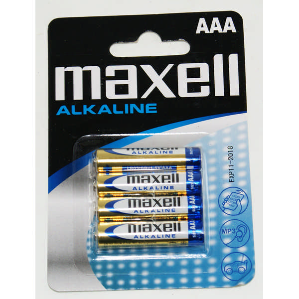 BATTERY MAXELL ALK.LR03 BL4