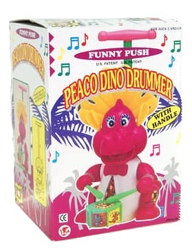 DINOSSAUR C/TAMB. PUX.ZH-917B