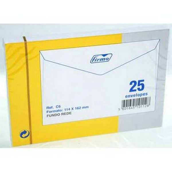 ENVELOP C6 114X162 F.REDE 25UN