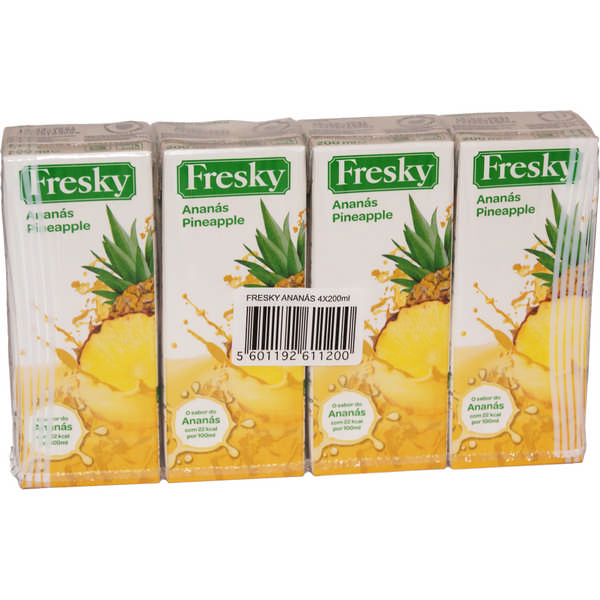 SOFTDRINK FRESKY PINEAPPLE CT 4X200ML