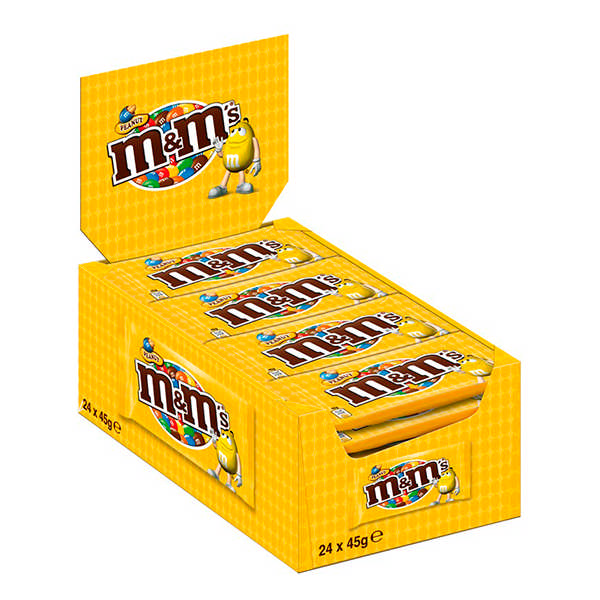 CHOCOLATE M&M'S PEANUTS 24X45G