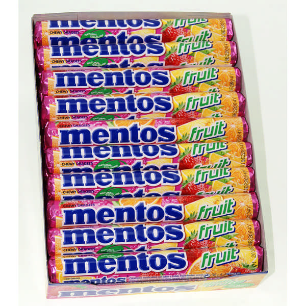DRAGEES MENTOS FRUIT 20X38G
