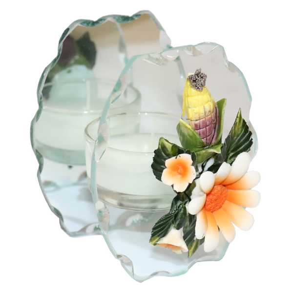 HOLDER CANDLE GLASS BA9284