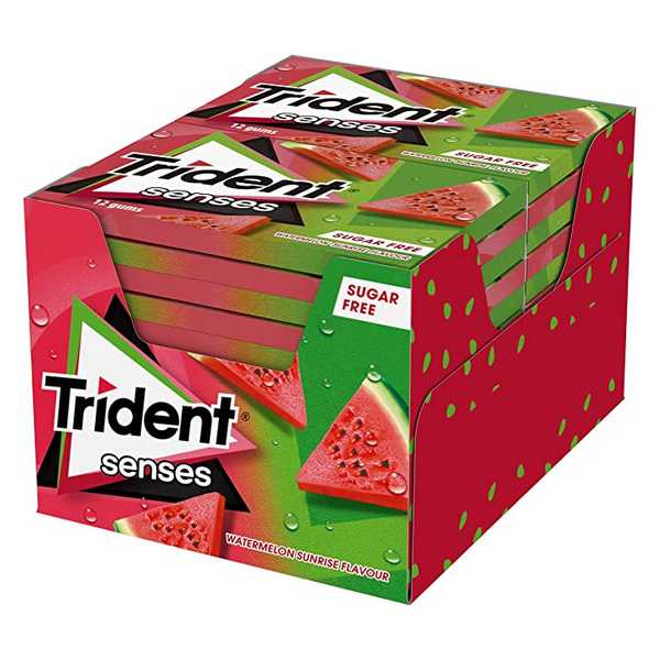 TRIDENT SENSES WATER MELON 12