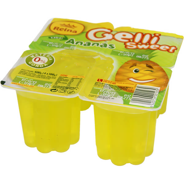 GELATIN REINA G-SW.ANANAS 4X100G