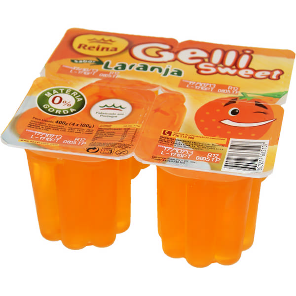 GELATIN REINA G-SW. LARANJ.4X100G
