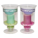 P.VELAS VIDRO+VELA+PEDR. 66113