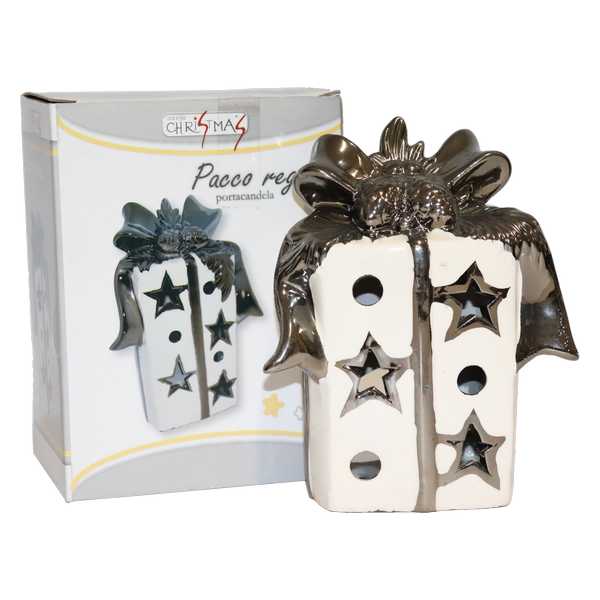 CANDLE HOLDER CERAMICS CHRISTMAS 0234