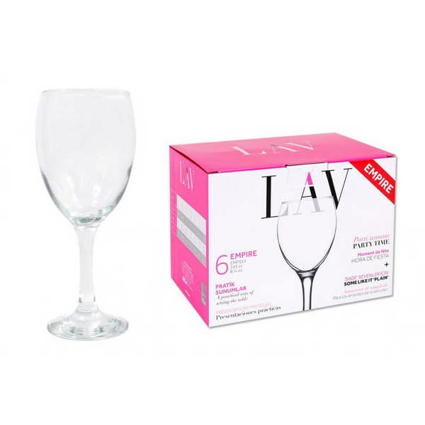 GLASS WINE EMPIRE CJ6 EMP573FM