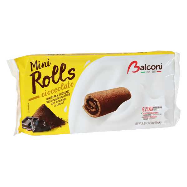 SNACK BALCONI MINI ROLLS CHO.180G