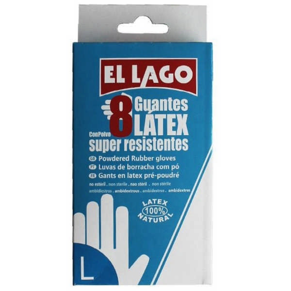 GLOVES LATEX EL LAGO(L)CX8 9780