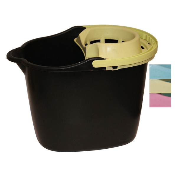 BUCKET PLAST.PRETO C/ESPREM.15L