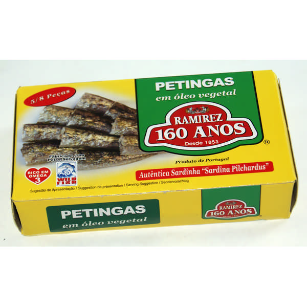 SMALL SARDINES RAMIREZ OIL VEG.90G