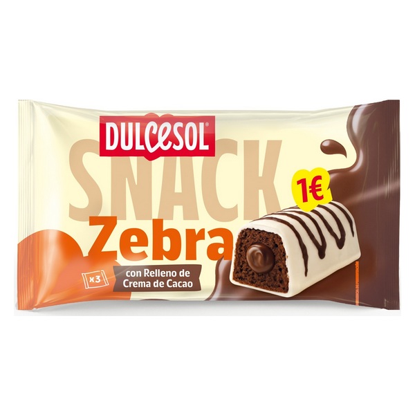 SNACK DULCESOL ZEBRA COCOA 120G
