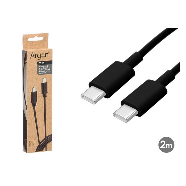 CABO ARGON C-C BLACK 2M 12751