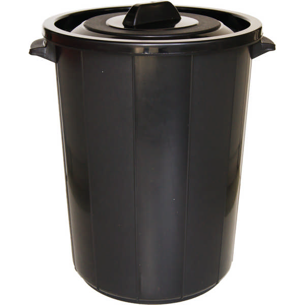 BUCKET LIXO C/T.PRETO 45L