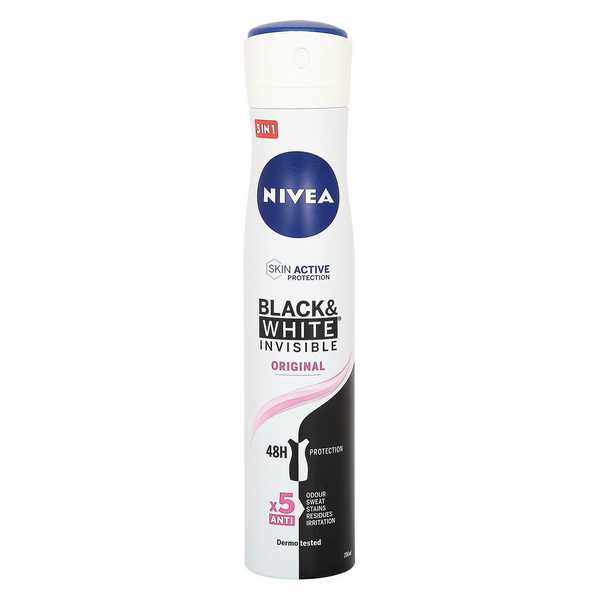 DEODORANT NIVEA SPR W. B&W.ORIG.200ML