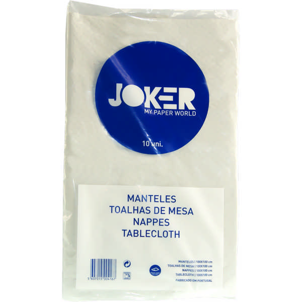 TOALHA TABLE JOKER 100X100 10UN