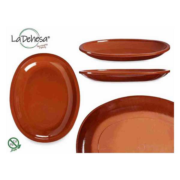 PLATE TERRACOTTA 31X25CM 99528
