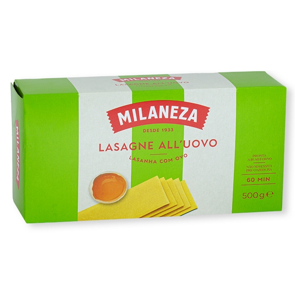 PASTA MILANEZA LASANHA C/OVO 500G