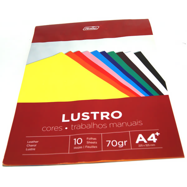 PAD FIRMO A4 LUSTRO COLORS 10F.