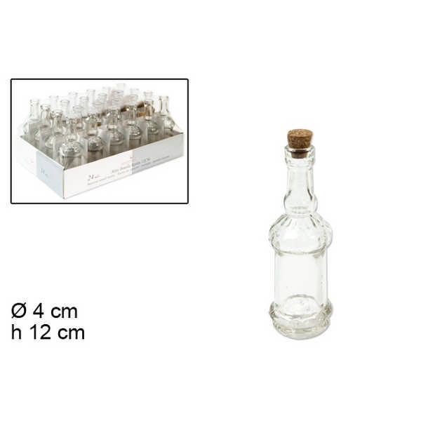 BOTTLE GLASS C/R.12CM 053425