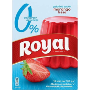GELATINA ROYAL LIG.0% MORANGO 31G