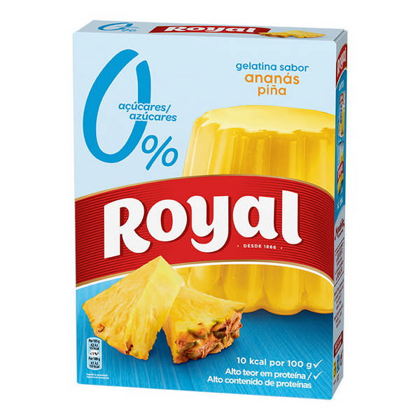 GELATIN ROYAL LIG.0% PINEAPPLE 31G