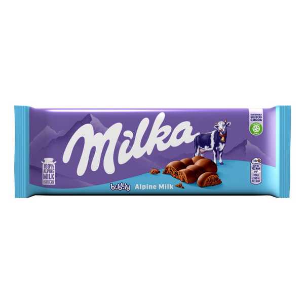 CHOCOLATE MILKA BUBBLY MILK 90G