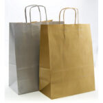 BAG PAPER 24X10X32CM OURO/PRA