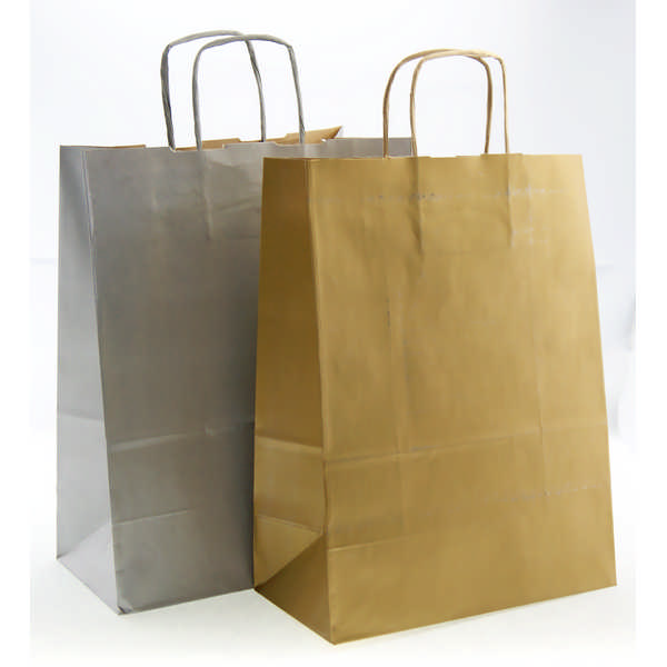 BAG PAPER 24X10X32CM OURO/PRA