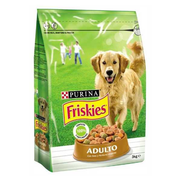 FRISKIES DOG ADULTO AVES&VERD.3KG