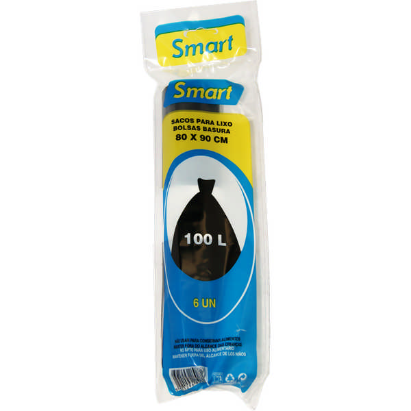 BAG LIXO SMART 80X90 100L 6