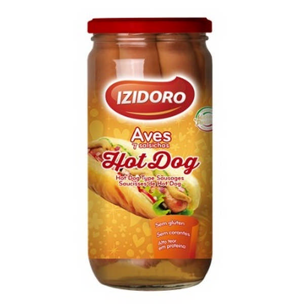 SAUSAGES IZIDORO H-DOG AVES 7 650G
