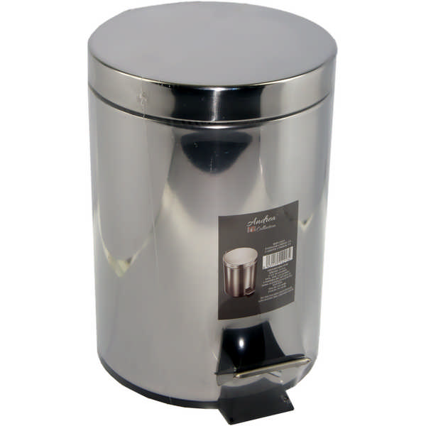 BUCKET C/PEDAL INOX 3L 14213