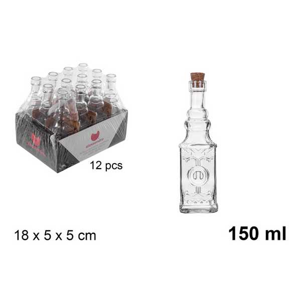 BOTTLE GLASS C/R.150ML 104497