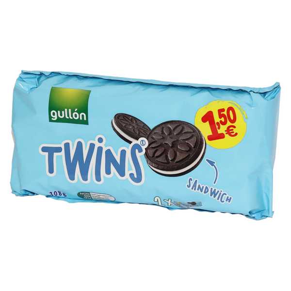 COOKIES GULLON TWINS SANDWICH 308G