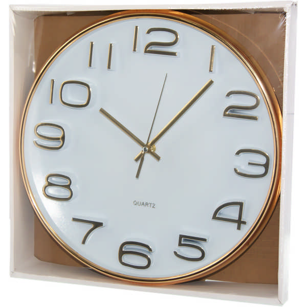 WATCH WALL RED.33CM 24592