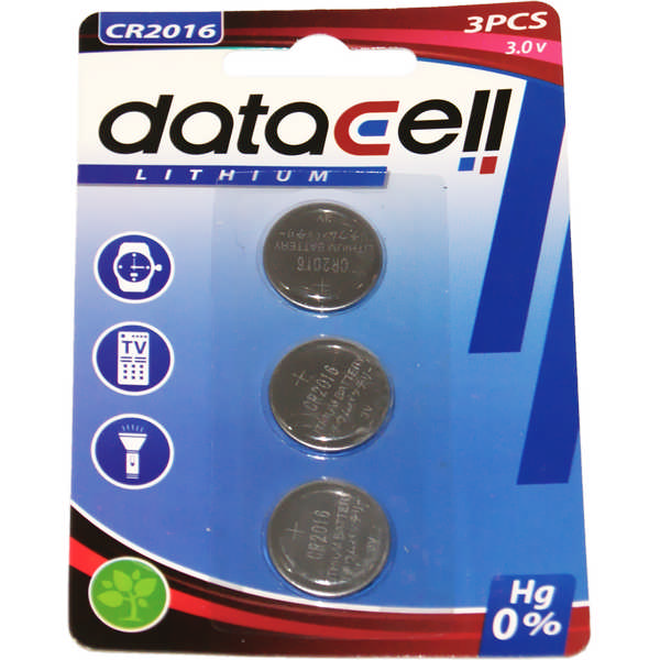 BATTERY DATACELL LIT.CR2016 BL3