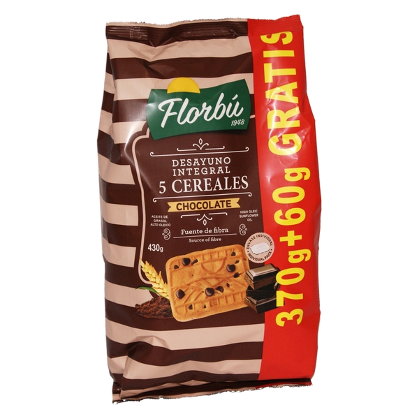 COOKIES FLORBU 5CER. CHOC.I.370+60G