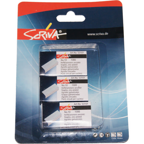 STAPLES SCRIVA N10 3X1000UN