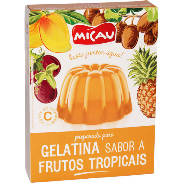 GELATIN MICAU FRUITS TROP.2X85G