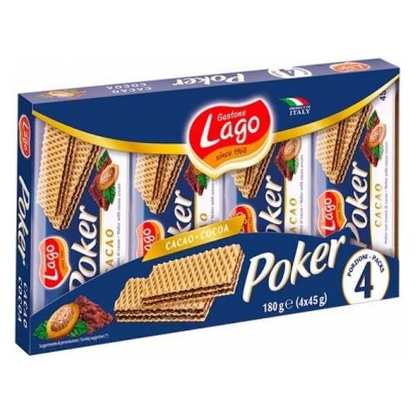 WAFFERS LAGO POKER COCOA 180G