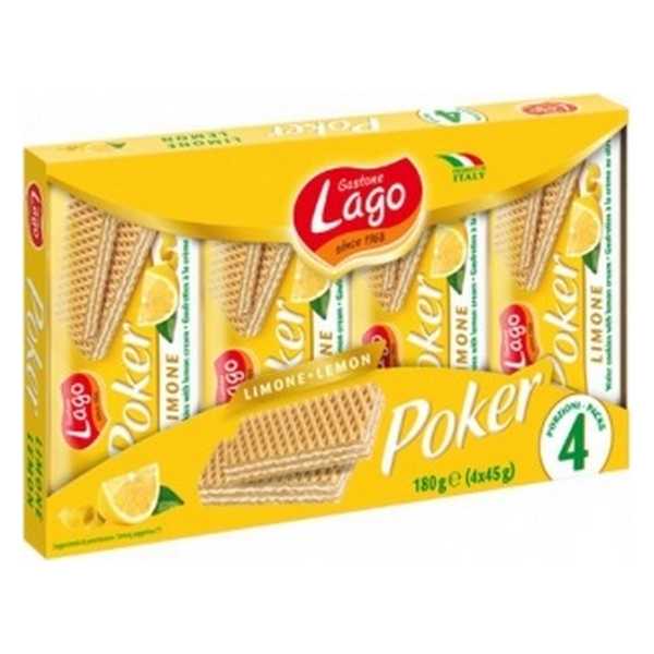 WAFFERS LAGO POKER LEMON 180G